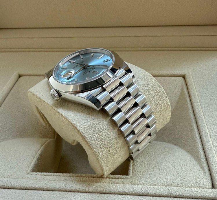 Rolex Day-date 40 Baguette - Unworn Ungetragen - 2023 - Lc At - Few Stickers Left