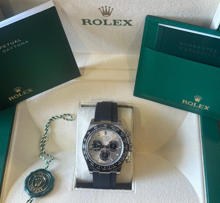 Rolex Daytona Cosmograph Daytona Ghost White Gold Oysterflex 116519ln 2022