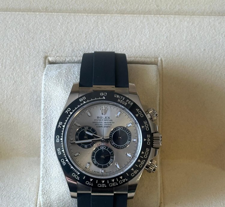Rolex Daytona Cosmograph Daytona Ghost White Gold Oysterflex 116519ln 2022