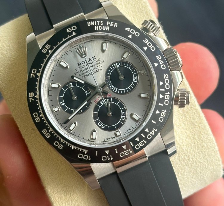 Rolex Daytona Cosmograph Daytona Ghost White Gold Oysterflex 116519ln 2022
