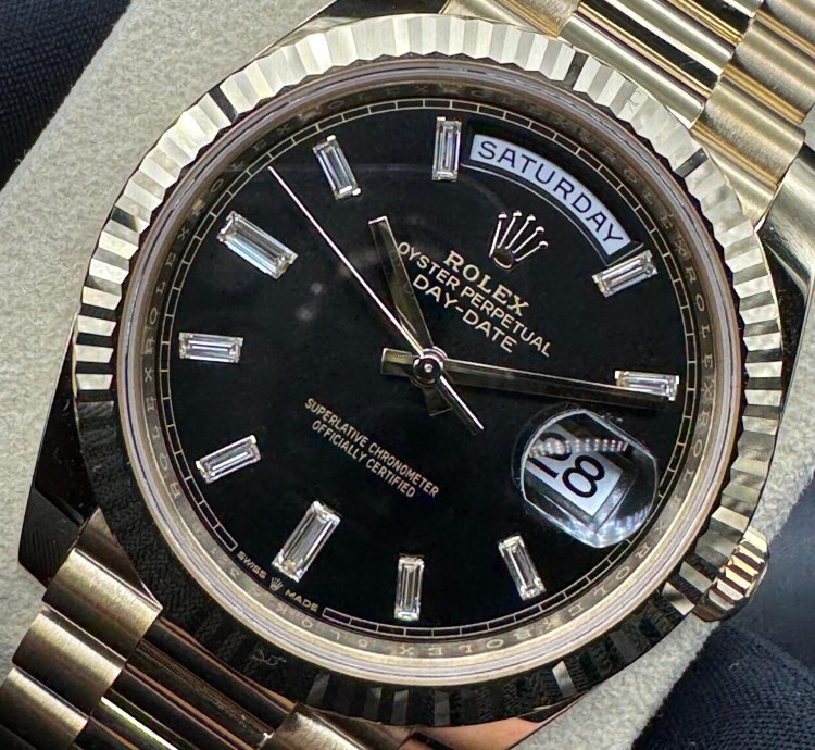 Rolex Day-date 40 Baguette Diamond Dial Unworn