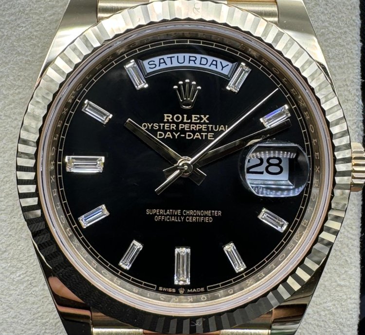Rolex Day-date 40 Baguette Diamond Dial Unworn