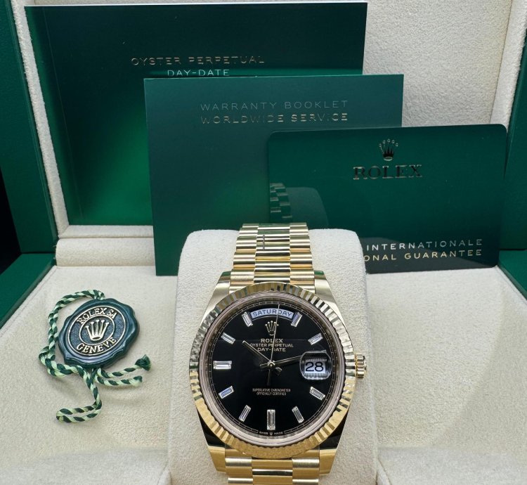 Rolex Day-date 40 Baguette Diamond Dial Unworn