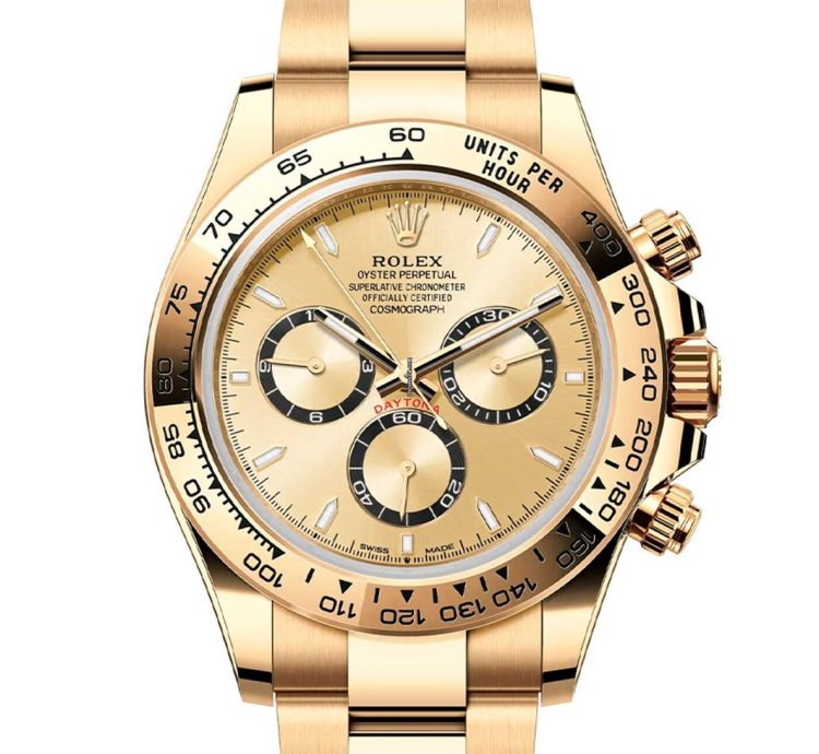 Rolex Daytona Cosmograph Daytona Golden Dial Black Counter Rings