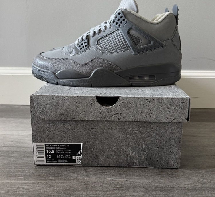 Air Jordan 4 Retro Se Wet Cement Sz 10 5 pre-owned