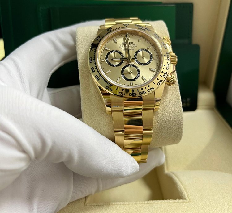 Rolex Daytona Cosmograph Daytona Golden Index Dial Oyster Bracelet 126508