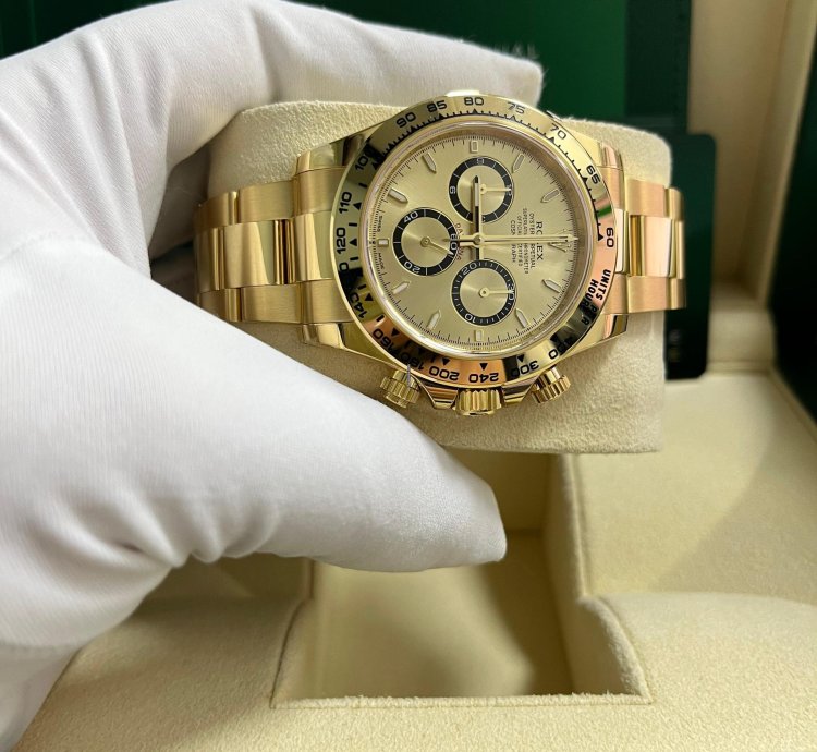 Rolex Daytona Cosmograph Daytona Golden Index Dial Oyster Bracelet 126508