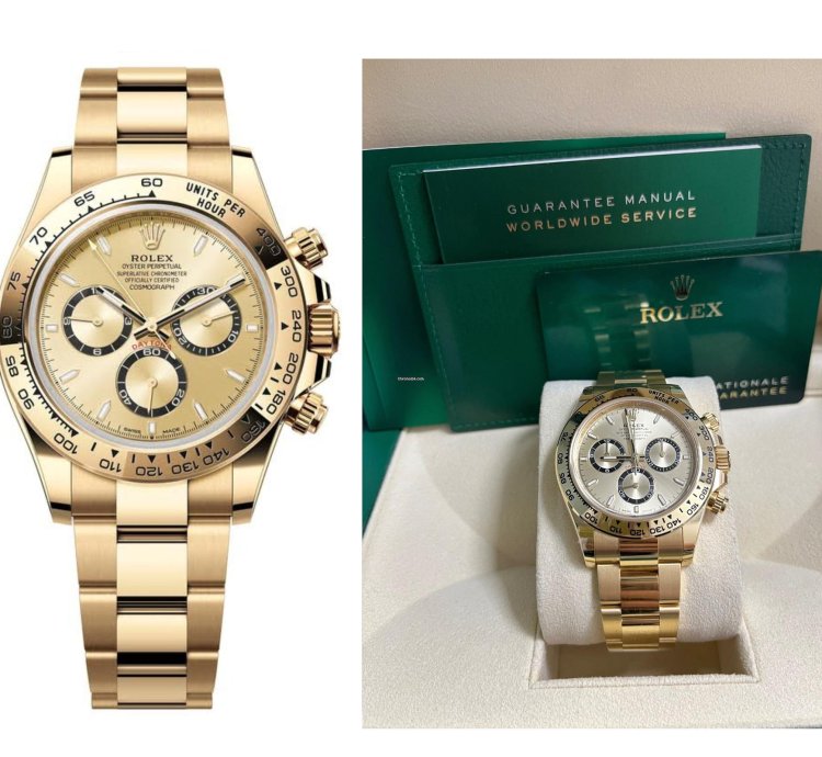 Rolex Daytona Cosmograph Daytona Golden Index Dial Oyster Bracelet 126508