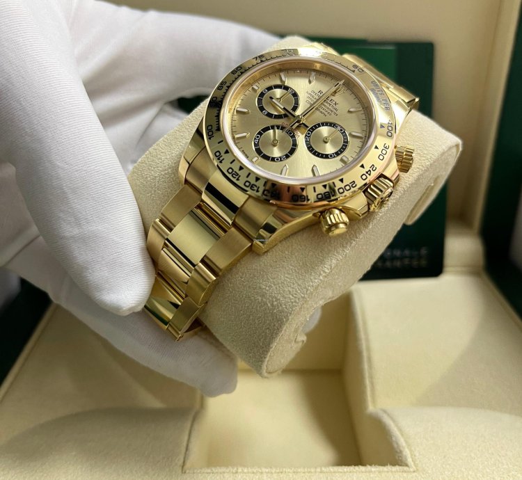 Rolex Daytona Cosmograph Daytona Golden Index Dial Oyster Bracelet 126508