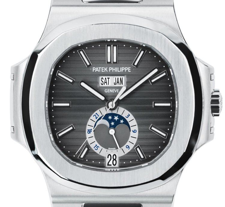 Patek Philippe Nautilus 5726 1a-001 - 2014 Full Set Serviced By Patek 2020 - Steel 40 5mm Grey Dial