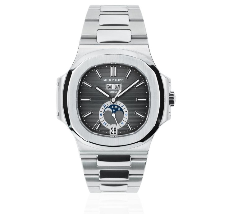 Patek Philippe Nautilus 5726 1a-001 - 2014 Full Set Serviced By Patek 2020 - Steel 40 5mm Grey Dial