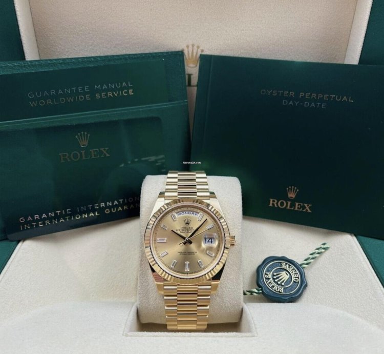 Rolex Day-date 40 Baguette Neu 2024 Full Set