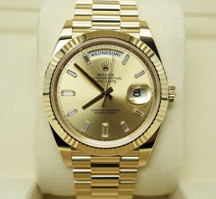 Rolex Day-date 40 Baguette Neu 2024 Full Set