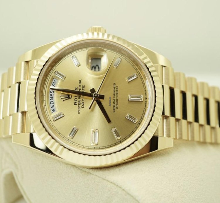 Rolex Day-date 40 Baguette Neu 2024 Full Set