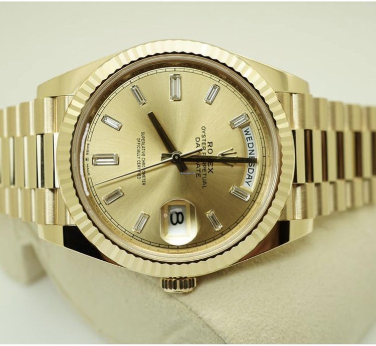 Rolex Day-date 40 Baguette Neu 2024 Full Set