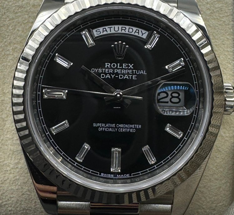 Rolex Day-date 40 Black Diamond Dial Unworn