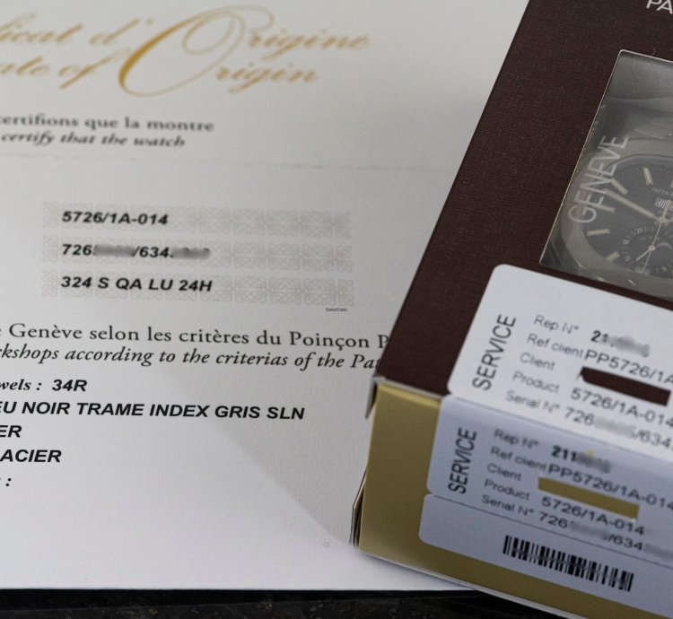 Patek Philippe Nautilus 5726 1a-014 Blue Dial Full Set 2019 Patek Service 2024
