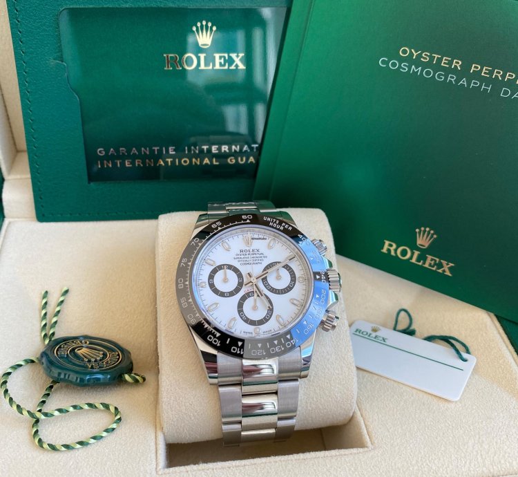 Rolex Daytona Cosmograph Daytona New 2023 White Panda Dial Black Ceramic Bezel - Stainless Steel