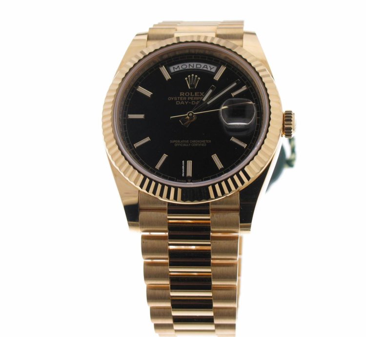 Rolex Day-date 40 Black Index Dial 228238