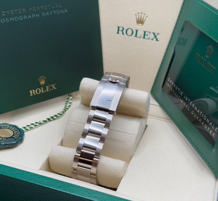 Rolex Daytona Cosmograph Daytona New 2025 Black Diamond Dial Silver Subdial White Gold Oyster Bracelet