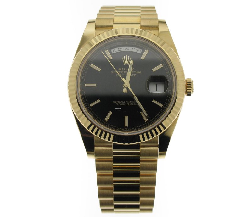 Rolex Day-date 40 Black Index Dial 228238 Arabic Language