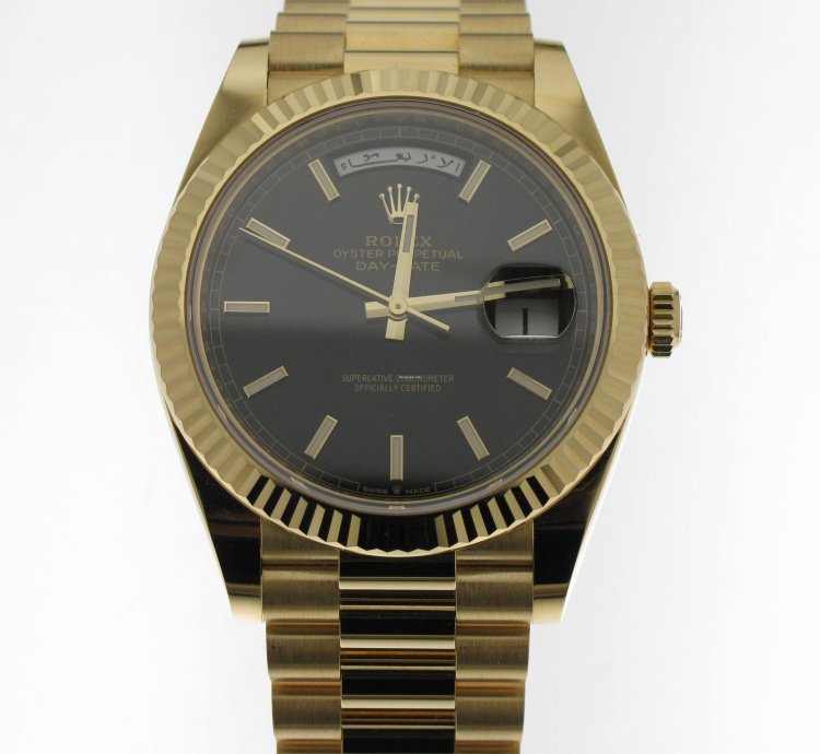 Rolex Day-date 40 Black Index Dial 228238 Arabic Language