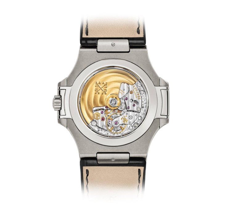 Patek Philippe Nautilus 5726a Annual Calendar Moon Phases Stainless Steel Leather Strap