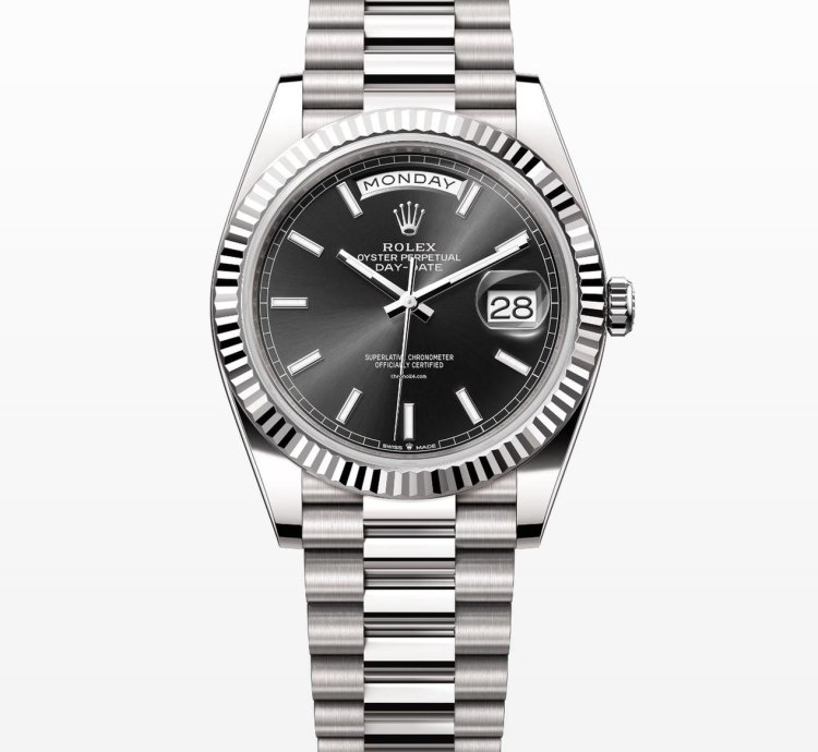 Rolex Day-date 40 Black Index Dial Unworn