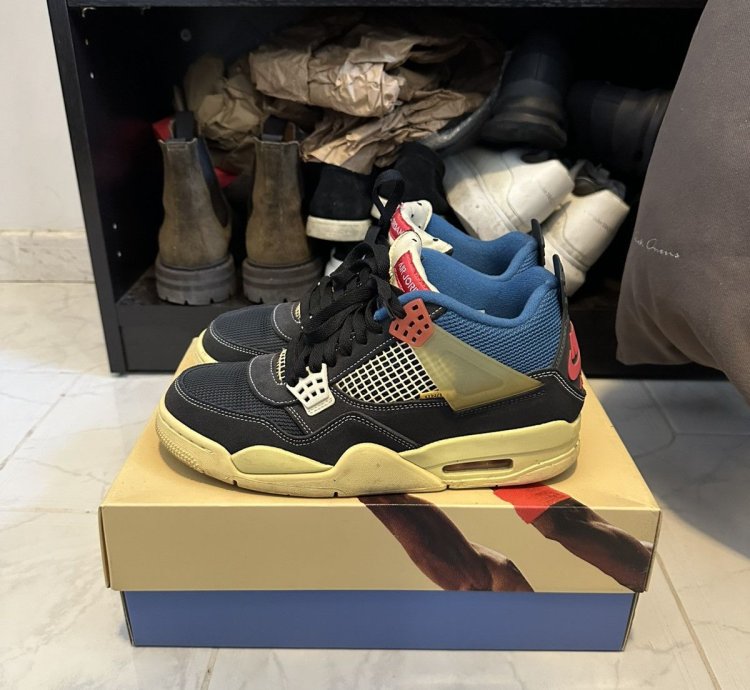 Air Jordan 4 Union La Off Noir
