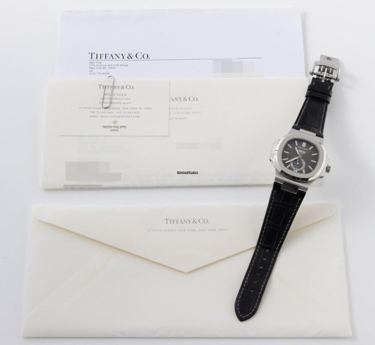 Patek Philippe Nautilus 5726a Tiffany Signed Annual Calendar Full Collectors Set