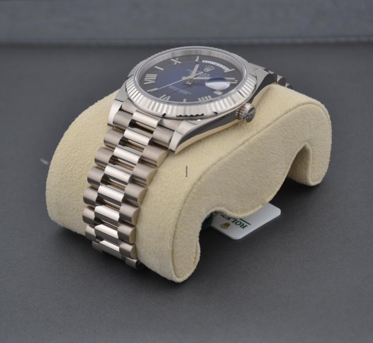 Rolex Day-date 40 Blue Ombr Dial White Gold 2024 New Release