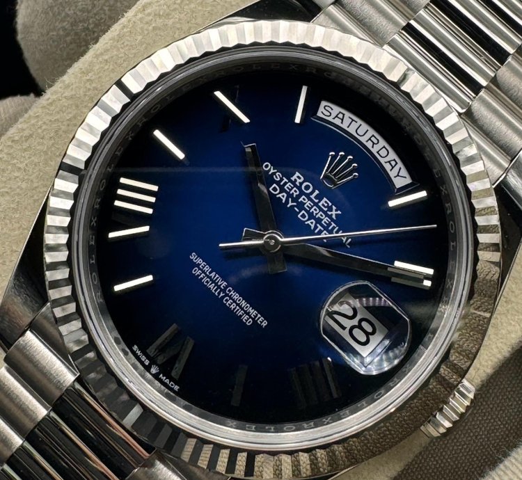 Rolex Day-date 40 Blue Ombre Dial Unworn