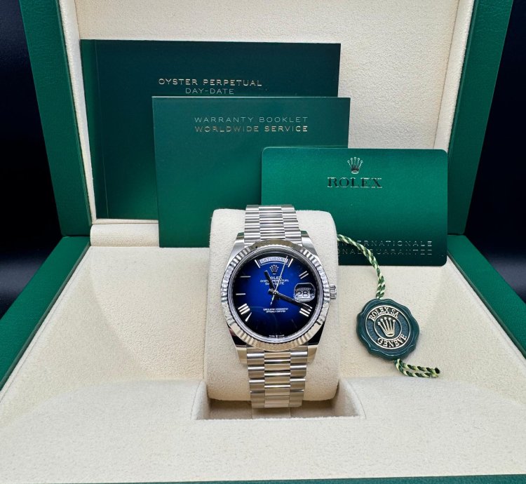 Rolex Day-date 40 Blue Ombre Dial Unworn