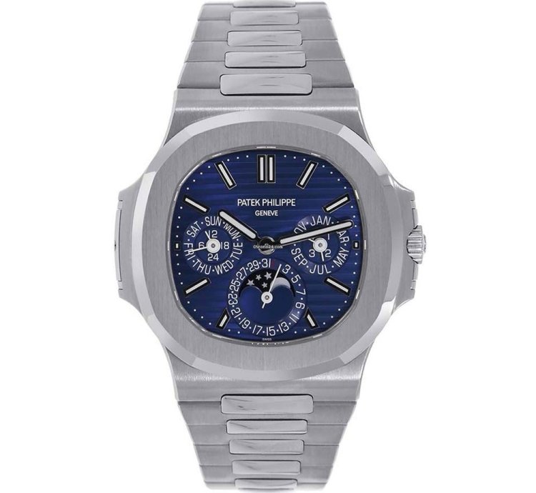 Patek Philippe Nautilus 5740 1g-001 Perpetual Calendar 18k White Gold Blue Dial 40 Mm