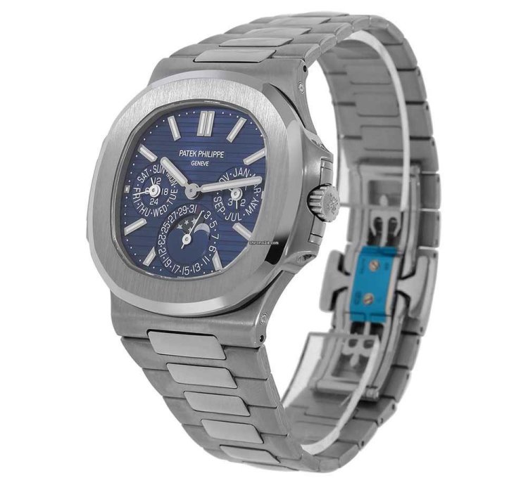 Patek Philippe Nautilus 5740 1g-001 Perpetual Calendar 18k White Gold Blue Dial 40 Mm
