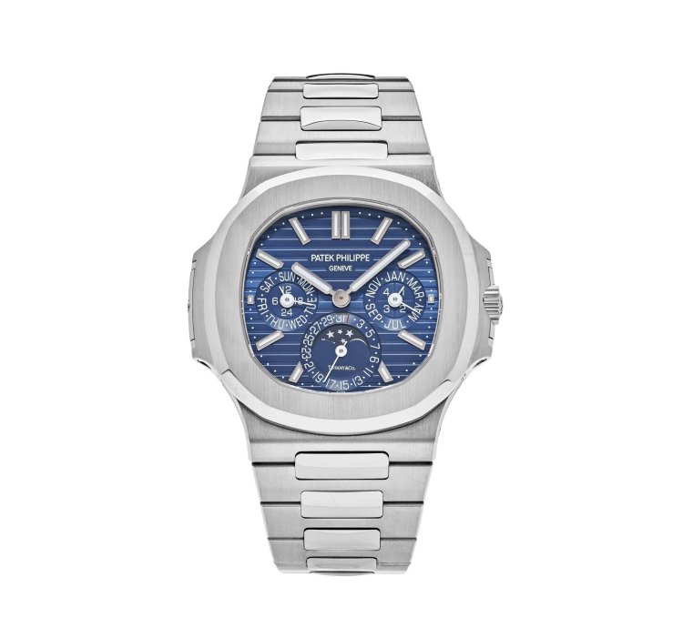 Patek Philippe Nautilus 5740 1g-001 Tiffany And Co Perpetual Calendar Moon Phases White Gold Blue Dial