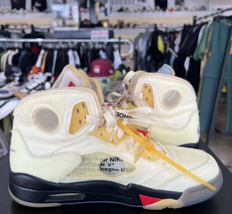 Air Jordan 5 Off White Sail Sz 10 2020