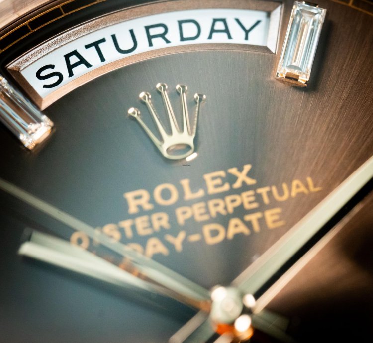 Rolex Day-date 40 Brown Dial Baguette Diamond Markers