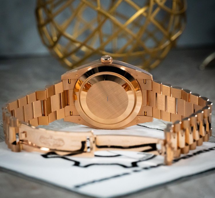 Rolex Day-date 40 Brown Dial Baguette Diamond Markers