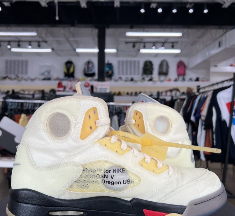 Air Jordan 5 Off White Sail Sz 13 2020