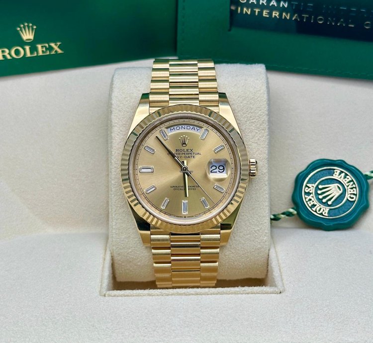 Rolex Day-date 40 Champagne Baguette