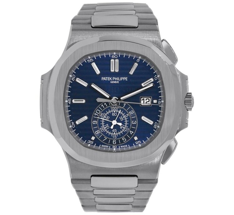 Patek Philippe Nautilus 5976 1g 18k White Gold 40th Anniversary Blue Diamond Dial 44 Mm