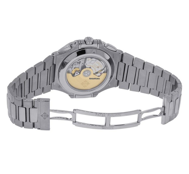 Patek Philippe Nautilus 5976 1g 18k White Gold 40th Anniversary Blue Diamond Dial 44 Mm