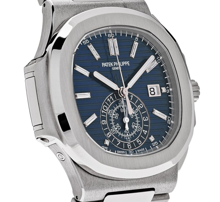 Patek Philippe Nautilus 5976 1g-001 40th Anniversary Chronograph White Gold Blue Diamond Dial Limited Edition 2017
