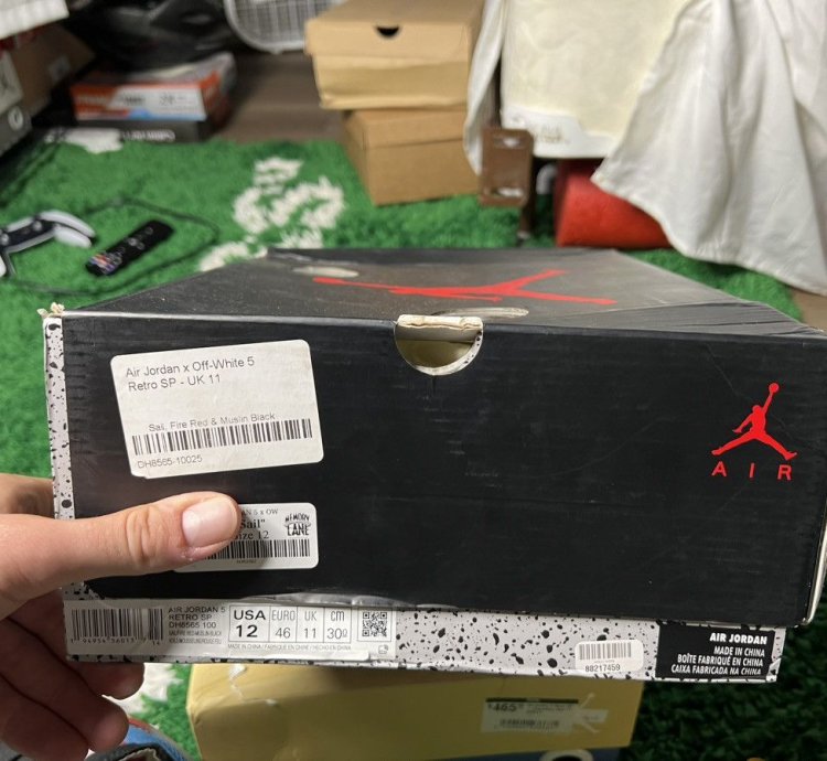 Air Jordan 5 Off-white Sail Yellow
