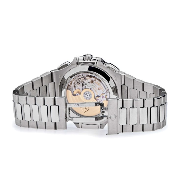 Patek Philippe Nautilus 5976 1g-001 40th Anniversary Chronograph White Gold Blue Diamond Dial Limited Edition 2018