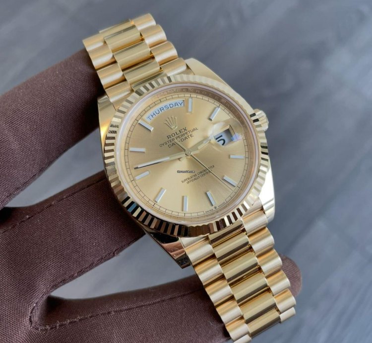 Rolex Day-date 40 Champagne Index Bnib 2025