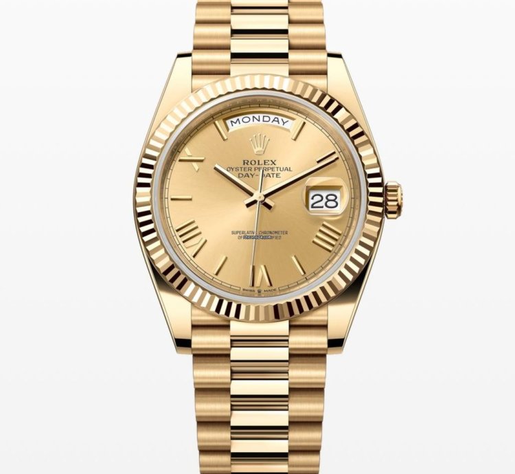 Rolex Day-date 40 Champagne Roman Dial Unworn