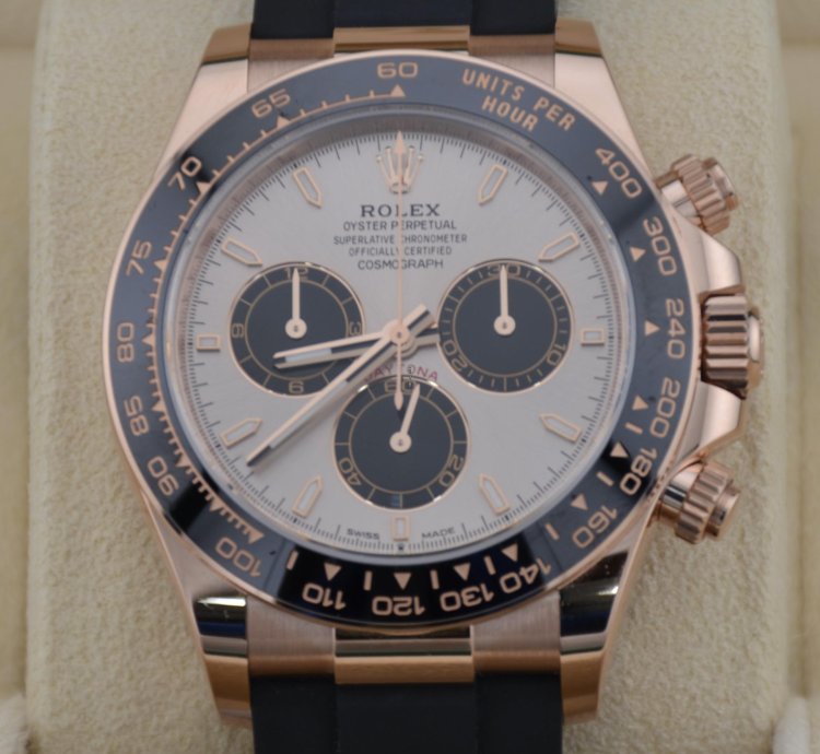 Rolex Daytona Cosmograph Daytona Sundust Dial Rose Gold With Oysterflex