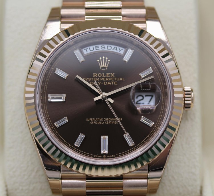 Rolex Day-date 40 Choco Baguette 2024